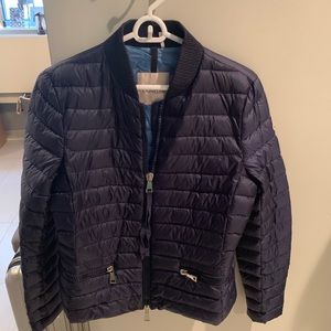 Moncler blem water resistant puffer bomber jacket